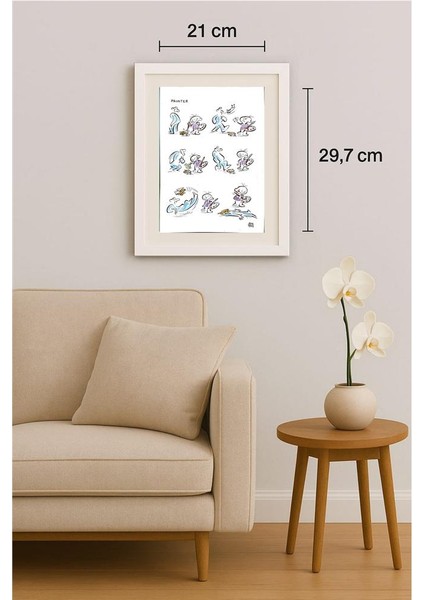 Tempesta Tastas 29X21CM Orijinal Karikatür Tablo indirimleri