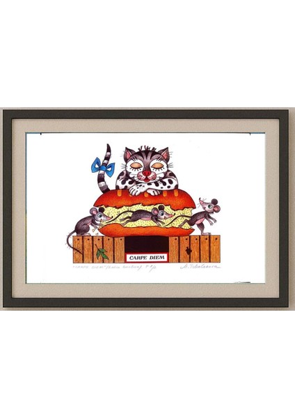 Maya Tcholakova 29X21CM Orijinal Karikatür Tablo