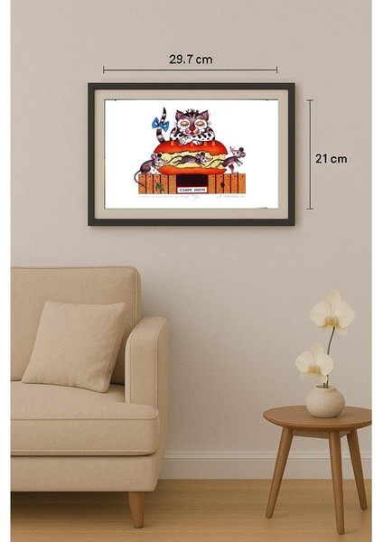 Maya Tcholakova 29X21CM Orijinal Karikatür Tablo fiyatları