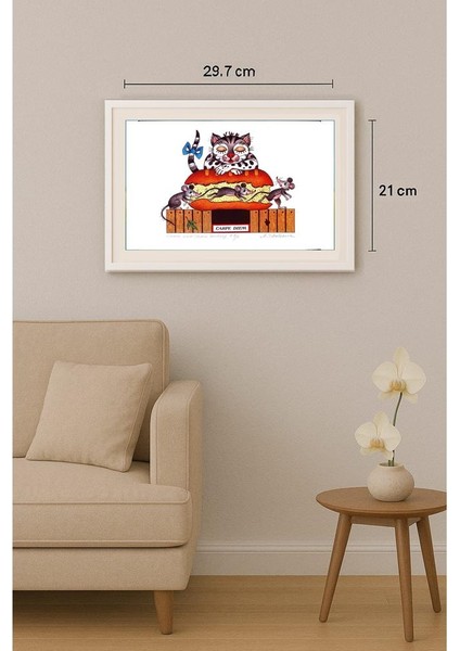 Maya Tcholakova 29X21CM Orijinal Karikatür Tablo indirimleri