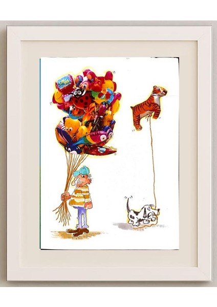 Serafim Bakoulis 29X21CM Orijinal Karikatür Tablo fırsatları