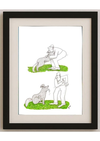 Borislav Hegedusic 29X21CM Orijinal Karikatür Tablo