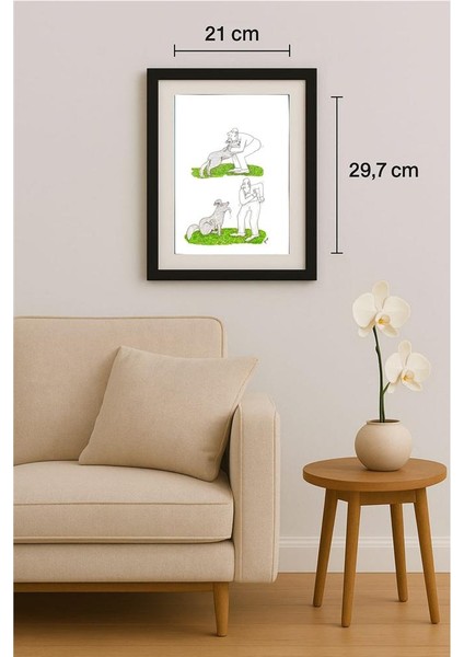 Borislav Hegedusic 29X21CM Orijinal Karikatür Tablo fiyatları