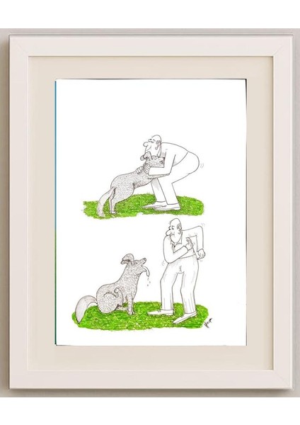 Borislav Hegedusic 29X21CM Orijinal Karikatür Tablo fırsatları