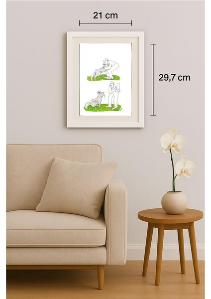 Borislav Hegedusic 29X21CM Orijinal Karikatür Tablo indirimleri