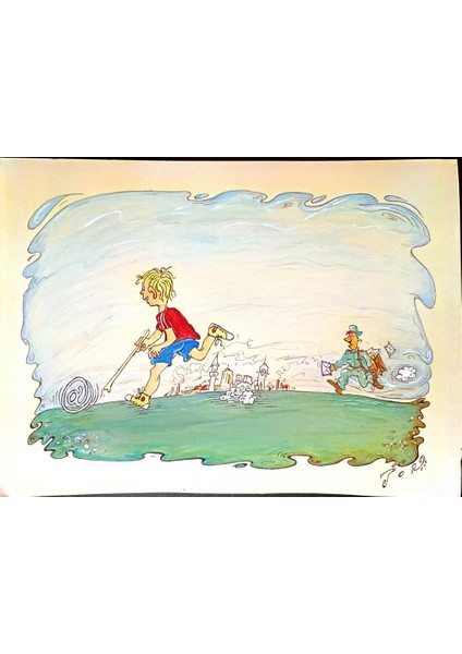 Jordan Popiliev 29X21CM Orijinal Karikatür Tablo modelleri