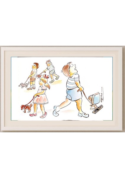 Tode Blazevski 29X21CM Orijinal Karikatür Tablo fırsatları