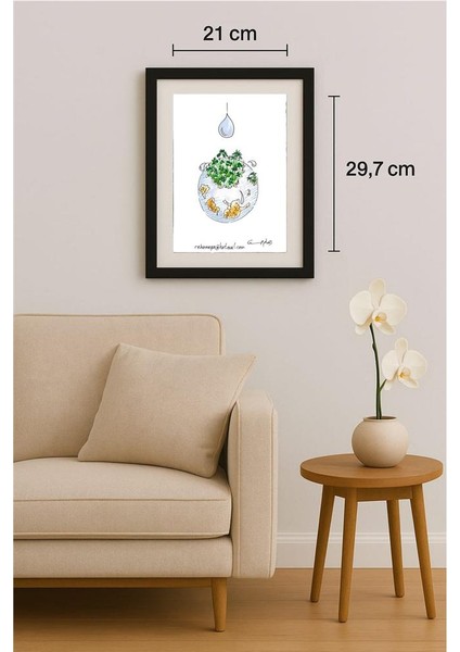 Reham Hassan Mohsen 29X21CM Orijinal Karikatür Tablo fiyatları