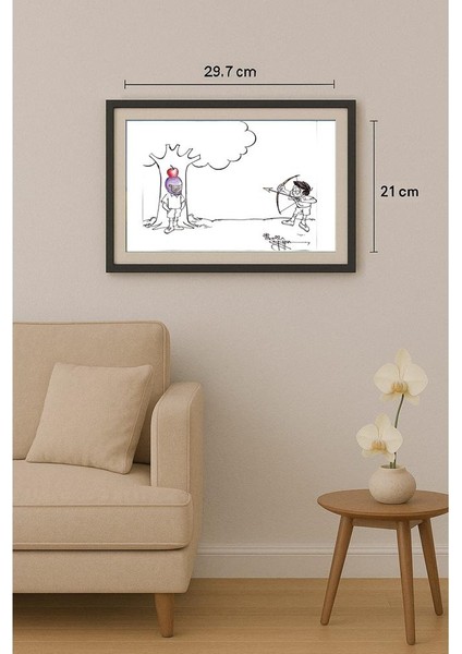 Vendra Gopalaksrishna 29X21CM Orijinal Karikatür Tablo fiyatları