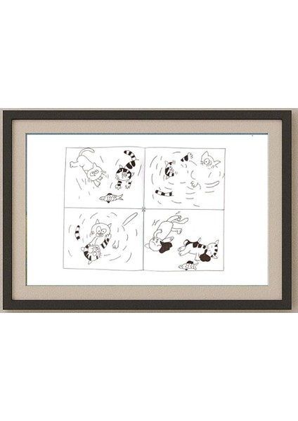 Guo Ziye 29X21CM Orijinal Karikatür Tablo