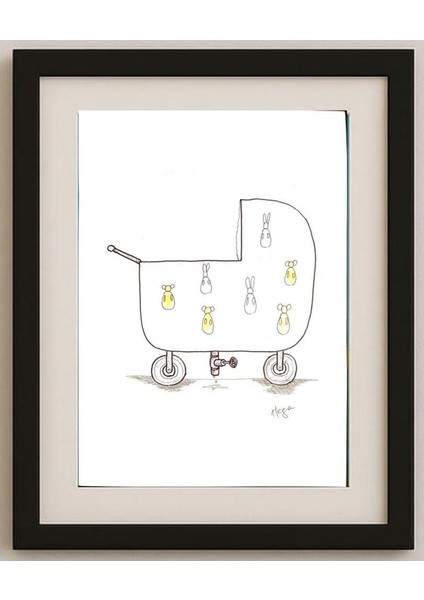 Serafim Bakoulis 29X21CM Orijinal Karikatür Tablo