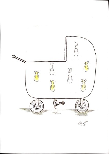 Serafim Bakoulis 29X21CM Orijinal Karikatür Tablo modelleri