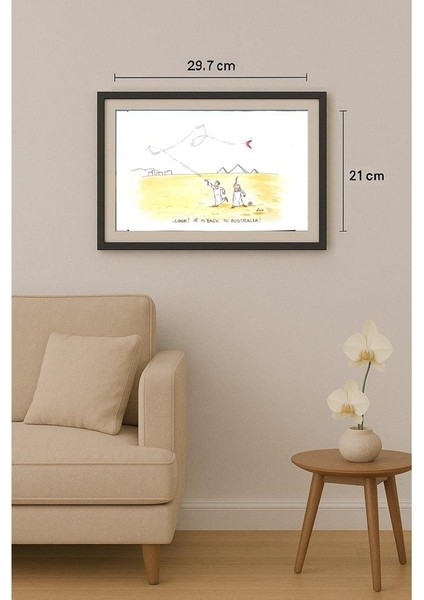 Josip Kovacevic 29X21CM Orijinal Karikatür Tablo fiyatları