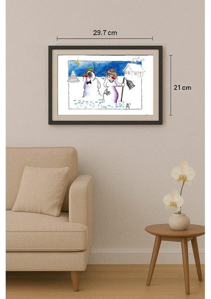 Oslovar Ivan 29X21CM Orijinal Karikatür Tablo fiyatları