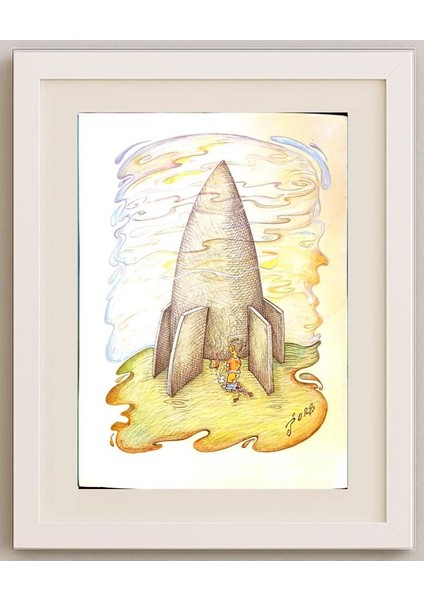 Jordan Popiliev 29X21CM Orijinal Karikatür Tablo fırsatları