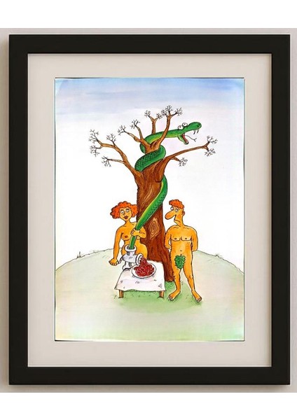 Valeri Tarasenko 29X21CM Orijinal Karikatür Tablo