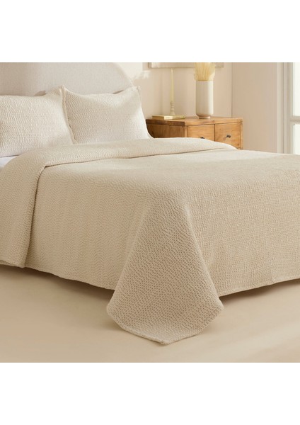 Linda Çift Kişilik Yatak Örtüsü Bej fiyatları