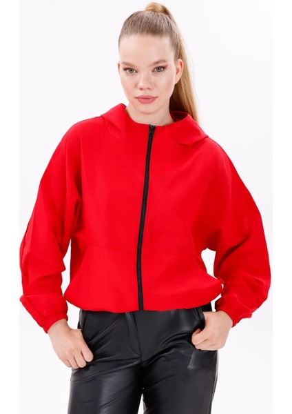 Kadın Kapüşonlu Su ve Rüzgar Geçirmez Oversize Yağmurluk - Rüzgarlık fiyatları