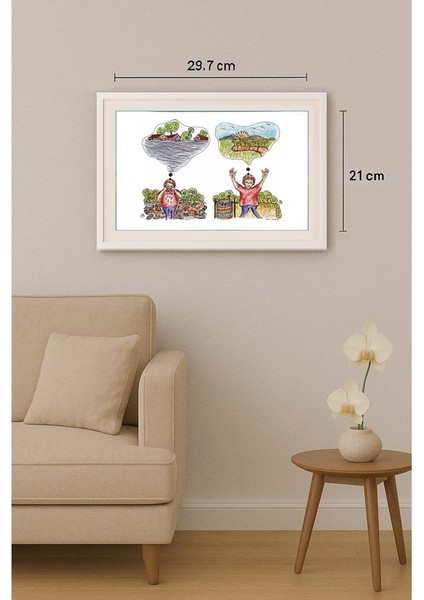 Susanto 29X21CM Orijinal Karikatür Tablo indirimleri