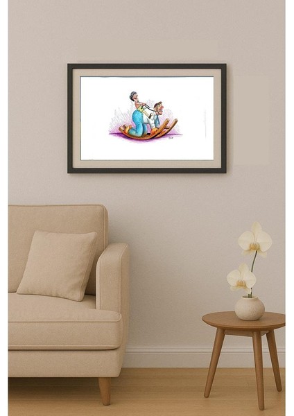 Peter Puszta 43x30cm Orijinal Karikatür Tablo fiyatları