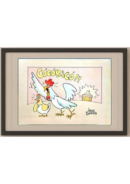 Jorge Barreto 40x30cm Orijinal Karikatür Tablo