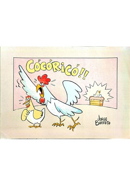 Jorge Barreto 40x30cm Orijinal Karikatür Tablo modelleri