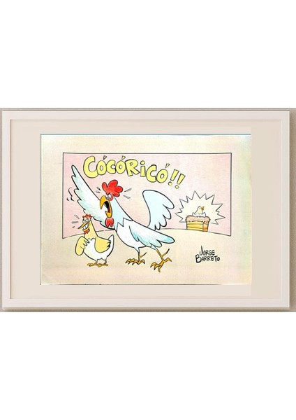 Jorge Barreto 40x30cm Orijinal Karikatür Tablo fırsatları