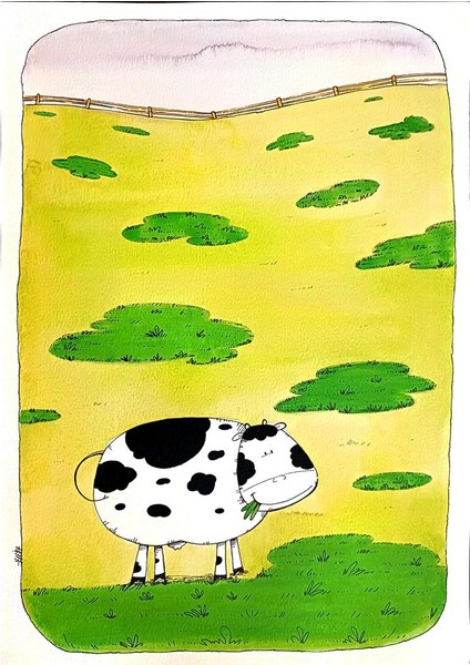 Afraa Al Youssef 43x30cm Orijinal Karikatür Tablo modelleri