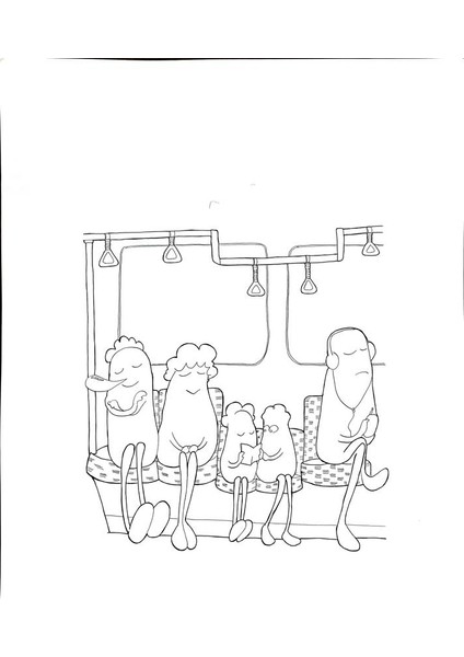 Kim Dae Hong 40x30cm Orijinal Karikatür Tablo modelleri