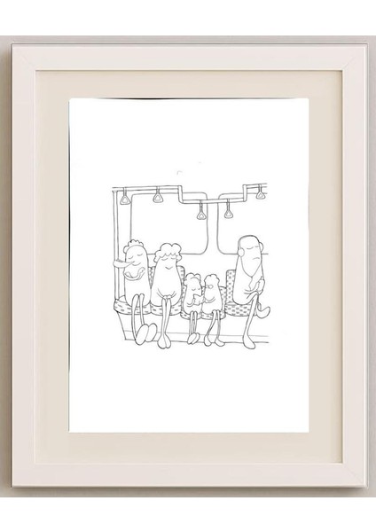 Kim Dae Hong 40x30cm Orijinal Karikatür Tablo fırsatları