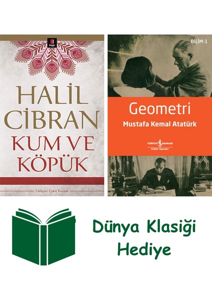 Kum ve Köpük + Geometri + Dünya Klasiği Hediye