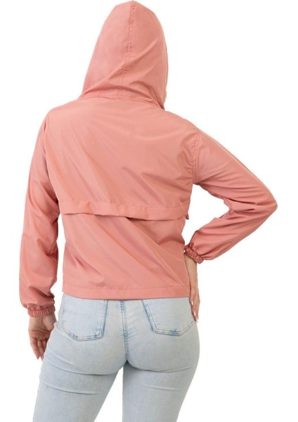 Kadın Su Geçirmez ve Rüzgara Dayanıklı Kapüşonlu Çıt Çıtlı Mevsimlik Yağmurluk fırsatları