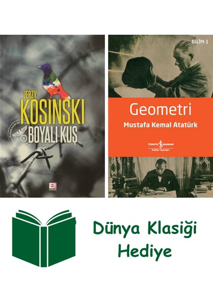 Boyalı Kuş + Geometri + Dünya Klasiği Hediye