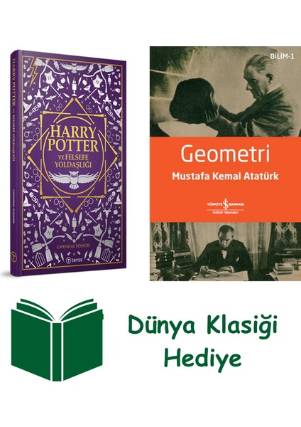 Harry Potter ve Felsefe Yoldaşlığı + Geometri + Dünya Klasiği Hediye