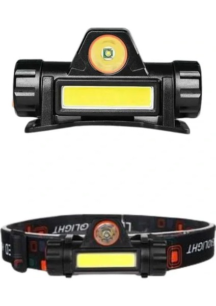 Ledli Şarjlı Kafa Lambası LED Şarjlı Su Geçirmez Kafa Feneri indirimleri