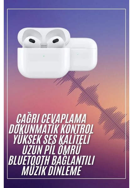 Bluetooth Kulaklık 3. Nesil Ios Android Uyumlu Yeni Nesil Wireless Charge