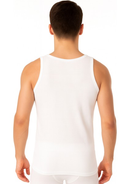 3'lü Paket Pamuklu Süprem Kalın Askılı Klasik Erkek Atlet | Beyaz K0050 fiyatları