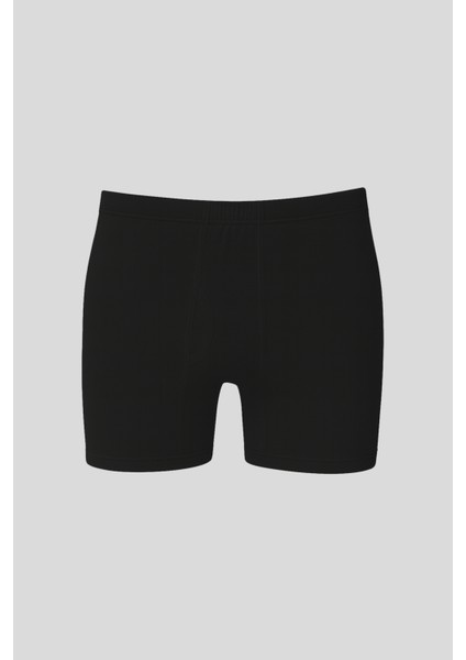 Erkek Pamuklu Penye Paçalı Boxer 3'lü Paket – Rahat & Dayanıklı | Siyah K0043 fiyatları