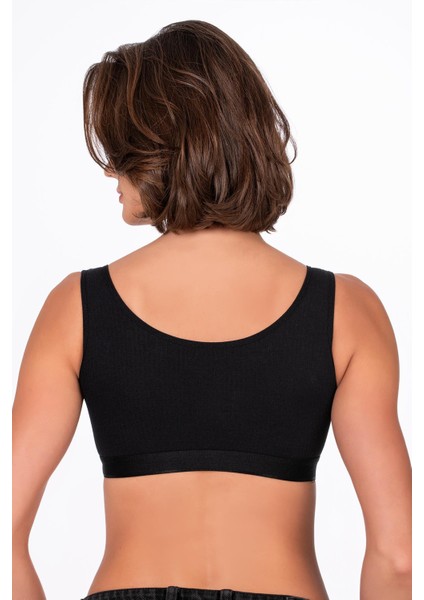 Kadın Pamuklu Kaşkorse Sporcu Sütyen | Siyah 5044 fiyatları