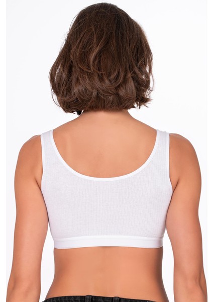 Kadın Pamuklu Kaşkorse Sporcu Sütyen | Beyaz 5044 fiyatları