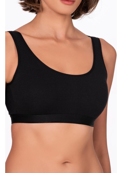 Kadın Kaşkorse Sporcu Sütyen | Siyah 5017 fırsatları