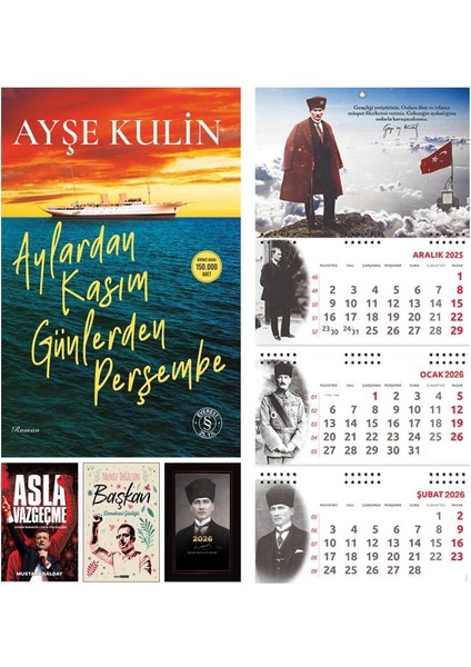 Aylardan Kasım Günlerden Perşembe -Asla Vazgeçme-Yalnızdeğilsinbaşkan-Kalpaklı Ajanda-Sakarya Takvim