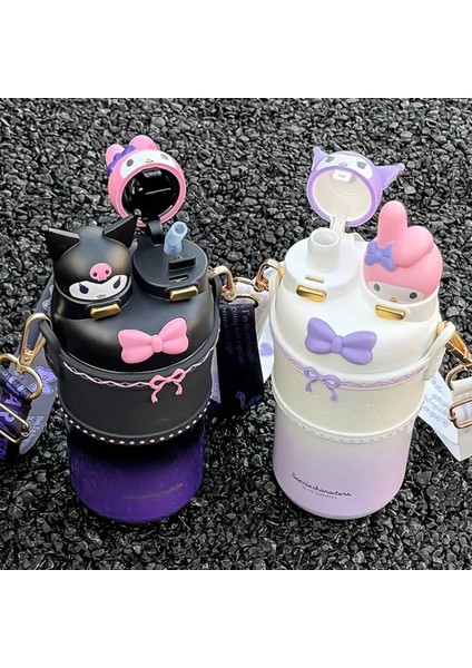 Kuromi ve My Melody Karakterli Çocuk Termos Matara Paslanmaz Çelik Çift Kapak AD85214 fiyatları