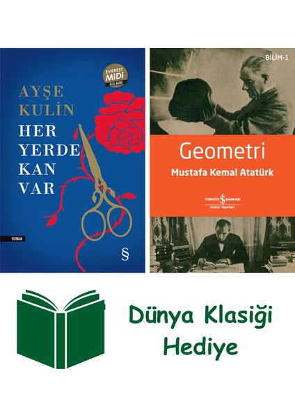 Her Yerde Kan Var (Midi Boy) + Geometri + Dünya Klasiği Hediye