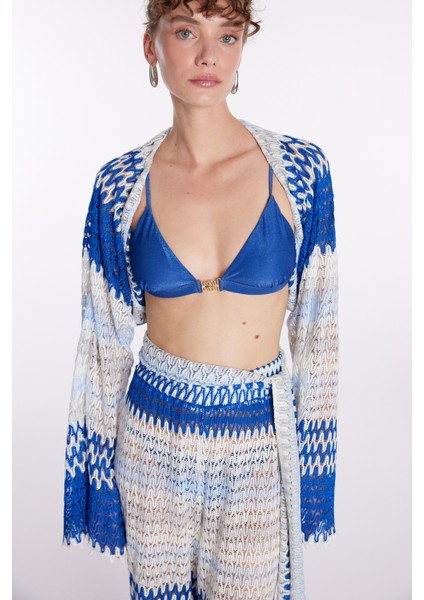 Bağlama Detaylı Bluz Mavi 11544060000 fırsatları