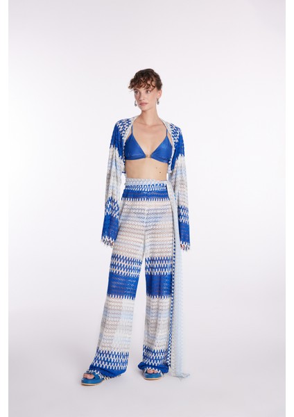 Bağlama Detaylı Bluz Mavi 11544060000 indirimleri