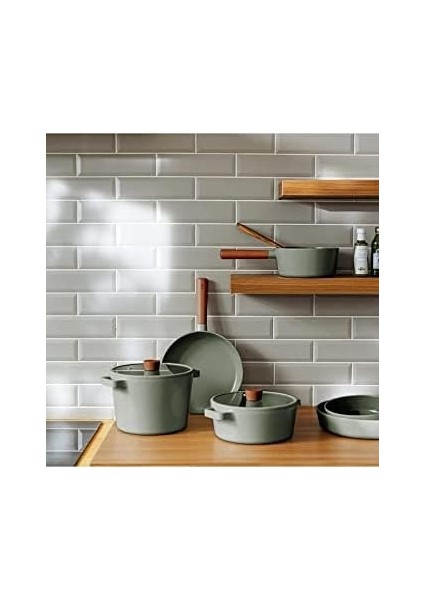 Fika Cam Kapaklı Döküm Tencere 24CM Gri D-NEOG224 modelleri