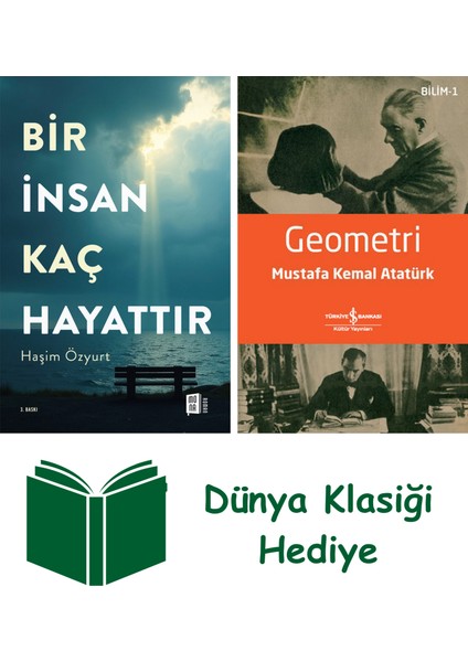 Bir Insan Kaç Hayattır + Geometri + Dünya Klasiği Hediye