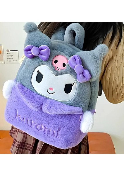 Kuromi Figürlü Peluş Sırt Çantası AD591 fiyatları