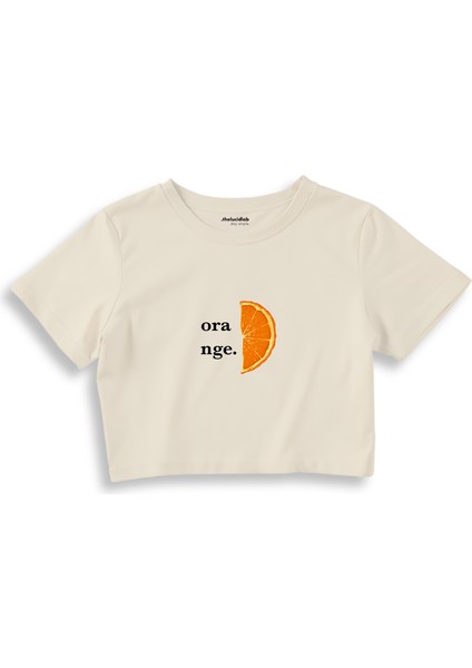 Orange Crop Tişört - Ekru